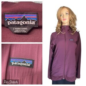 Patagonia burgundy womens Femmes Jacket size L